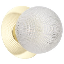 Lassie Diamond Cut Glass Warm White LED Outdoor Wall Light